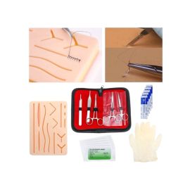 Complete Medical Student Suture Practice Kit with Silicone Pad & Tools