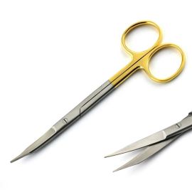 Goldman Fox Scissor With Tungsten Carbide Insert 13cm High Quality General Surgical Instruments Tissue Suture Super Cut Scissor