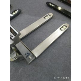 Pallet weighing scales with counting function