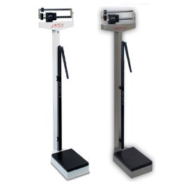 stable height and weight scale with rubber pads