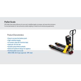OIML type approved indicator for pallet jacks’ scales