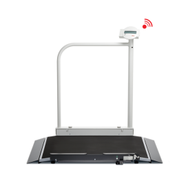 height and weight scale with LCD display indicator