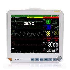 Hot Sell Patient Monitor 15 Inch Color TFT Display ECG RESP NIBP SPO2 TEMP 5 Parameters