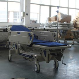 Transport Stretcher Transfer Trolley Hospital Bed,One Crank Transport Hospital Transfer Bed