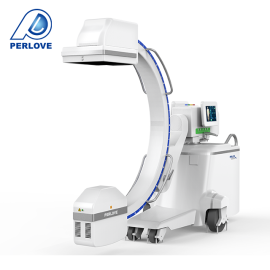 Perlove Mobile C Arm Medical X-ray Machine 25kW Output Power 40kV-125kV Tube Voltage Dual-focus 0.6/1.3 60kHz Inverter
