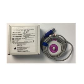 New Fetal F9 Monitor US Transducer Probe Dual Slot 6PIN 1MHZ Purple MS3-109301 (B)