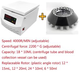 Wholesale High Quality 10 Holes 6 Holes 4 Holes LCD Display Method Large Capacity Laboratory Separator Centrifuge