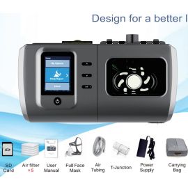 Sleep Snoring Cessation Silent Ventilator Bi-level Breathing Ventilation BPAP Device BIPAP Machine CPAP AUTO DS-7 DS-8