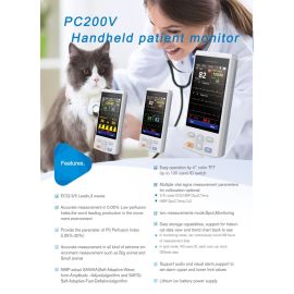 Animals Veterinary Pulse Oximeter with ECG SPO2 NIBP TEMP HR PR Multi Parameters Monitor
