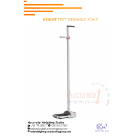 Simple height and weight scale with height rod