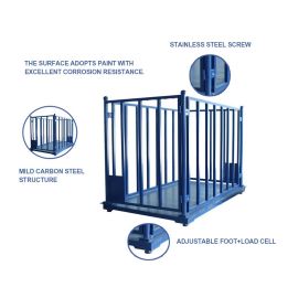 Strong steel frames Livestock Weighing Equipment